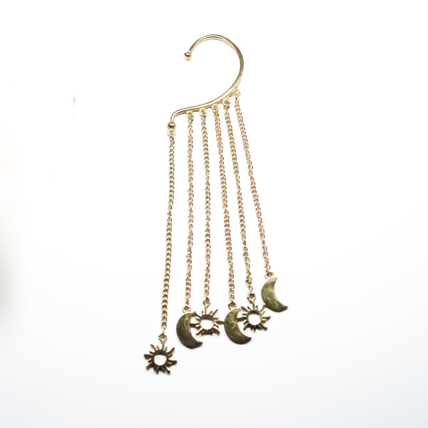 Sun & Moon Ear Cuff