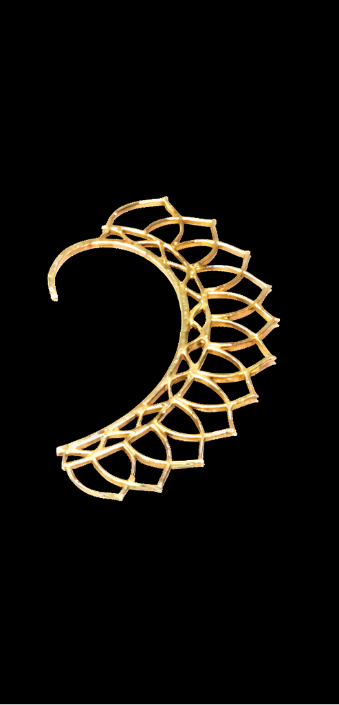 Petal Grid Ear Cuff Earrings