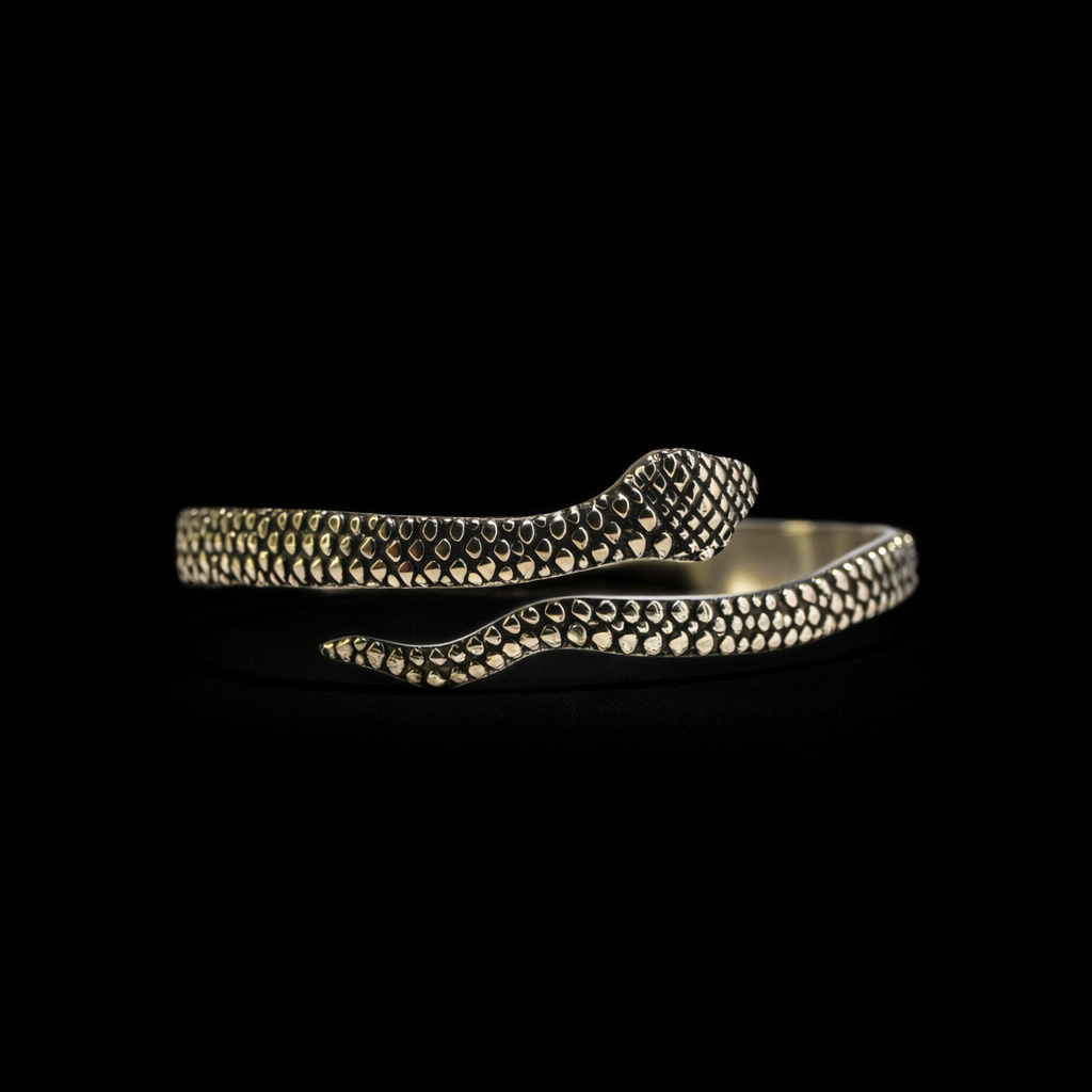 Serpent Wrap Cuff Bracelet