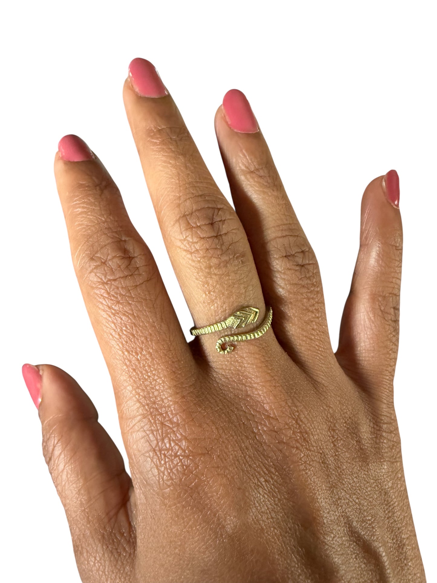 Dainty snake ring