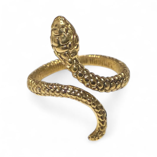 Small textured snake ring
