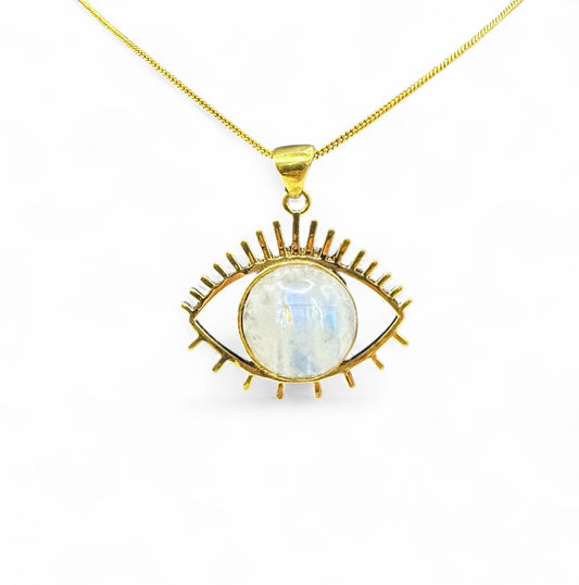 Moonstone Eye Pendant