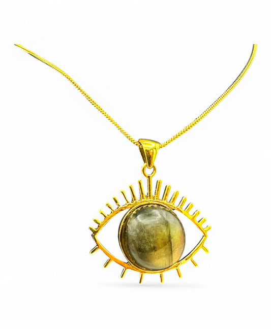 Labradorite Eye Pendant