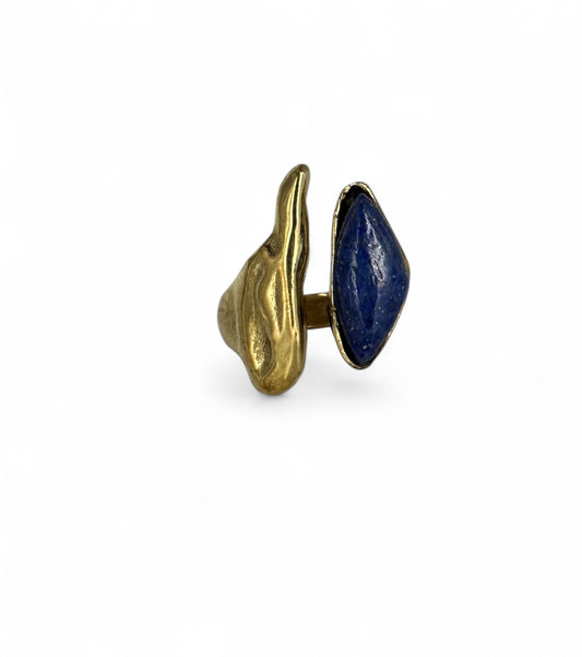 Lapis Wave Ring