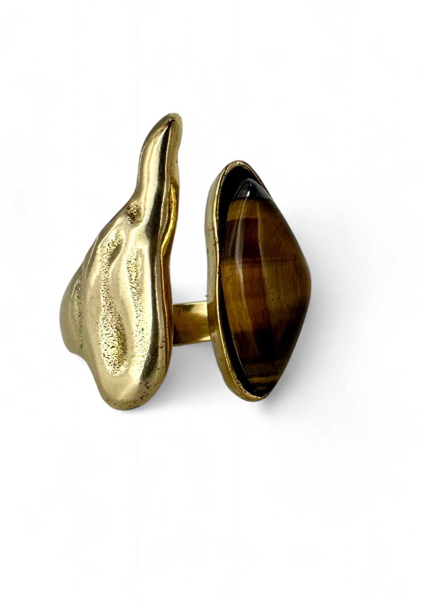 Tiger's Eye Wave Ring
